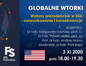 Globalne Wtorki: Wybory prezydenckie w USA – uwarunkowania i konsekwencje - seminarium online