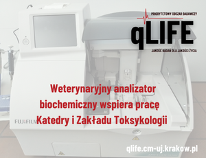 Veterinary biochemistry analyzer supports work of the Department of Toxicology – qLIFE PRA