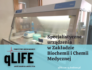 Specjalistyczne urządzenia w Zakładzie Biochemii i Chemii Medycznej