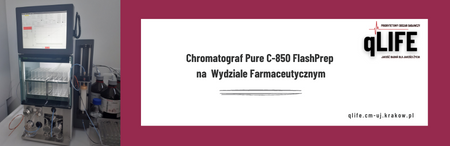 Chromatograf Pure C-850 FlashPrep na Wydziale Farmaceutycznym